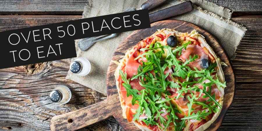 Choose from over 50 places to eat at Bluewater, Kent